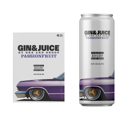 GIN & JUICE Passionfruit 4pk 355ml Can 5.9% ABV