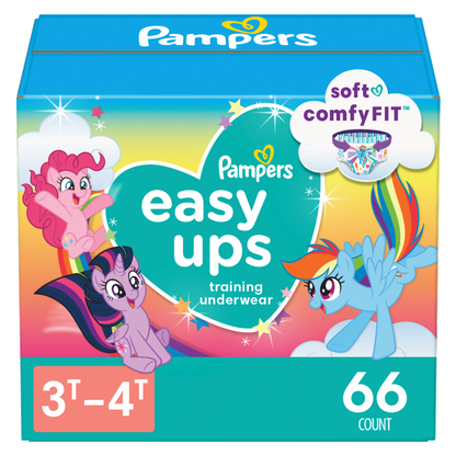 Pampers EasyUp 3T/4T Super Girl 66ct