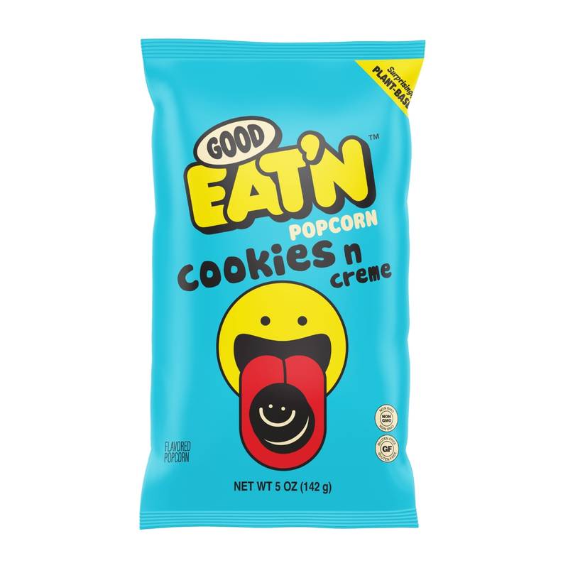 洋楽 Eat'n Good The Label Good Eat'n Cookies N' Creme Popcorn 6oz Bag - Good Eat'n – BevMo!