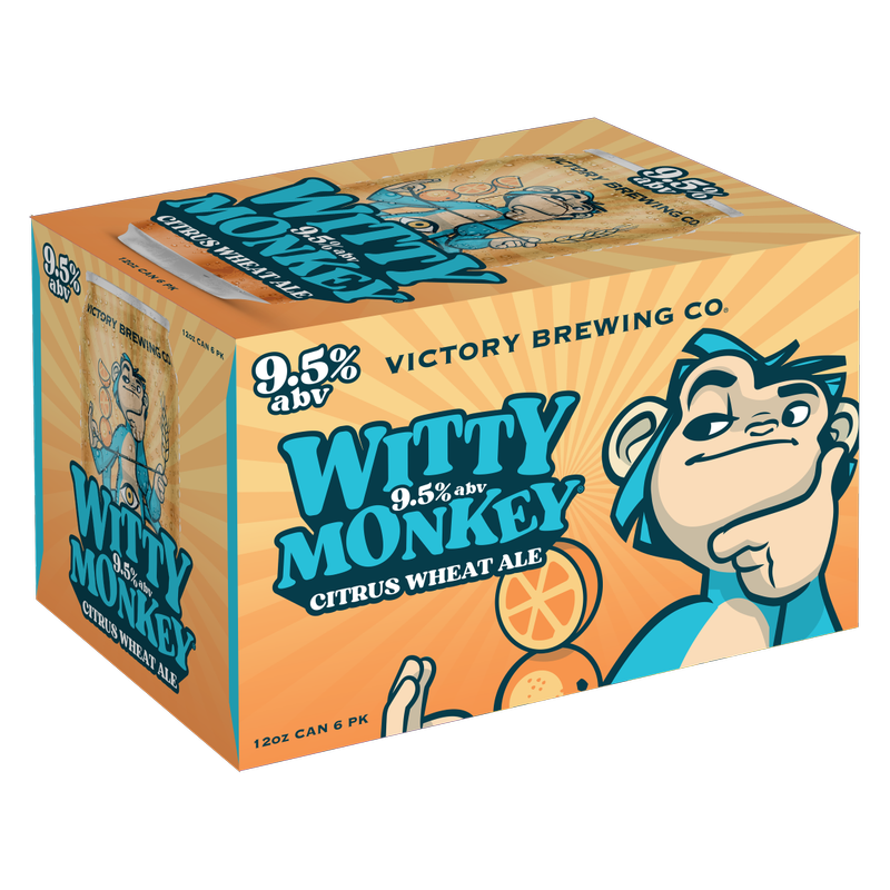 Victory Witty Monkey 6pk 12oz Cans 9.5% ABV - Victory Brewing – BevMo!