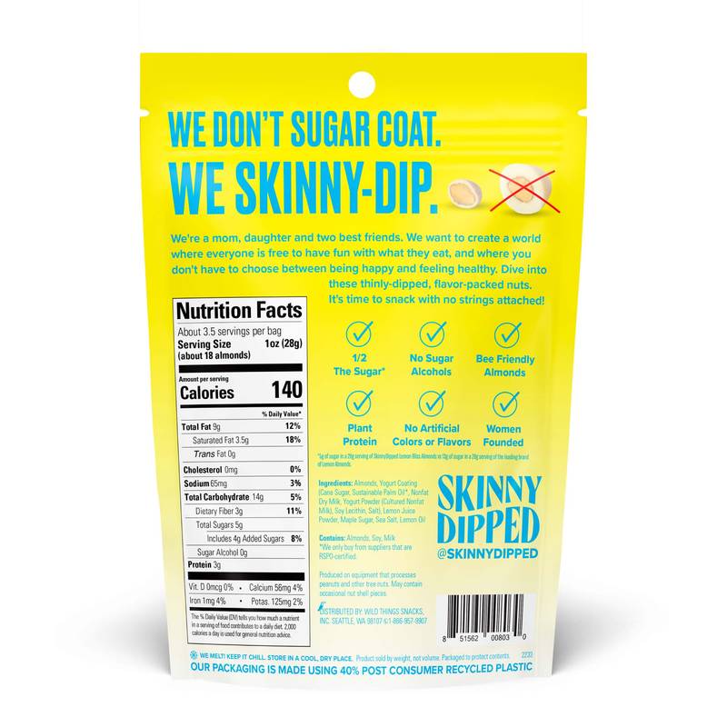 SkinnyDipped Yogurt Lemon Bliss Almonds, 3.5oz