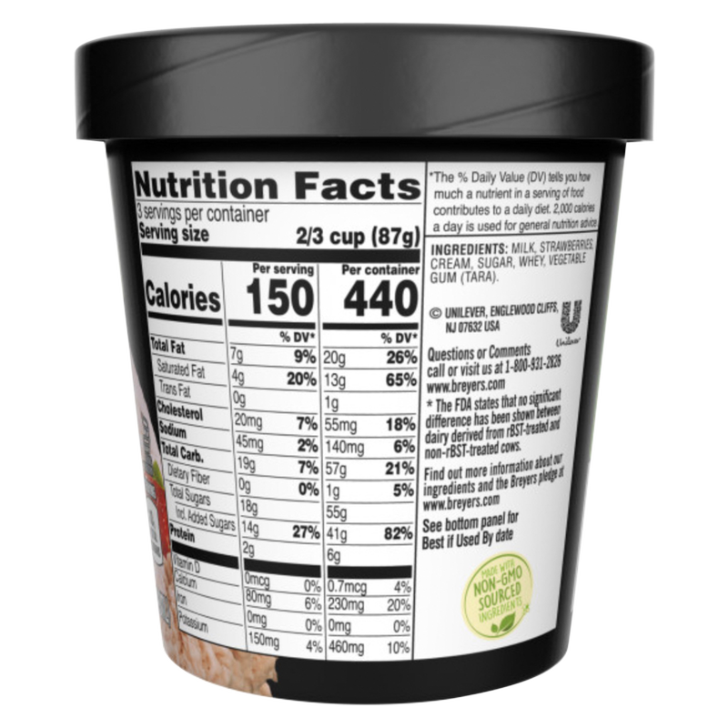 Breyers Natural Strawberry Ice Cream 16oz