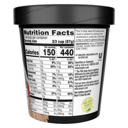 Breyers Natural Strawberry Ice Cream 16oz