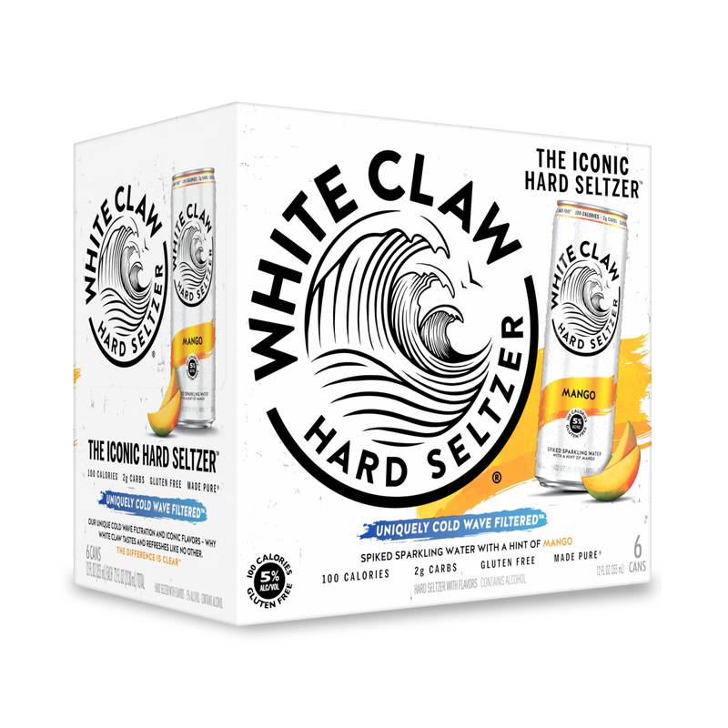 White Claw Seltzer Mango 6pk 12oz Can 5.0% ABV