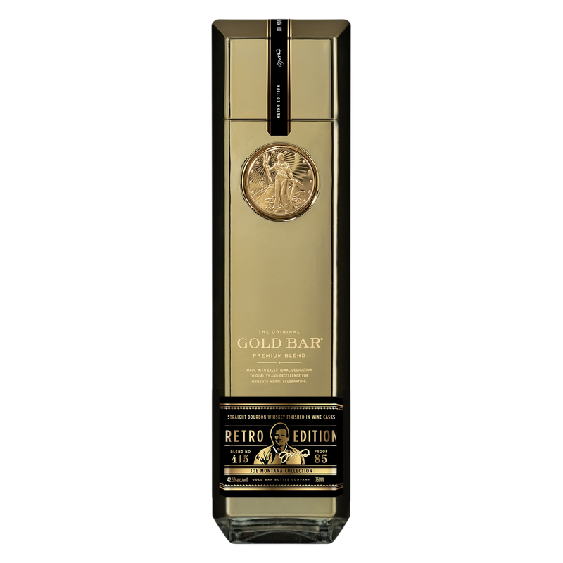 Gold Bar Whiskey Retro Joe Montana