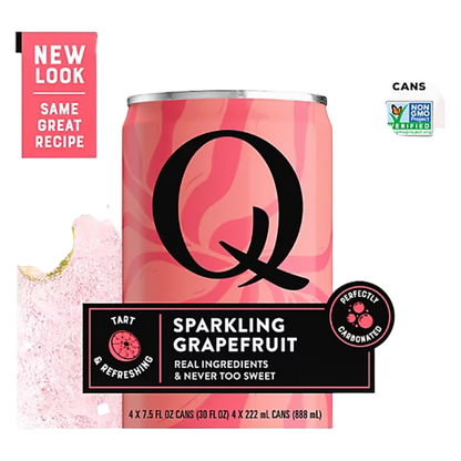 Q Grapefruit Tonic Water 7.5oz Cans 4pk