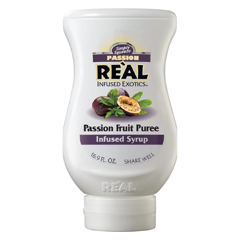 Simply Squeeze Real Passionfruit Puree Syrup 16.9oz Btl