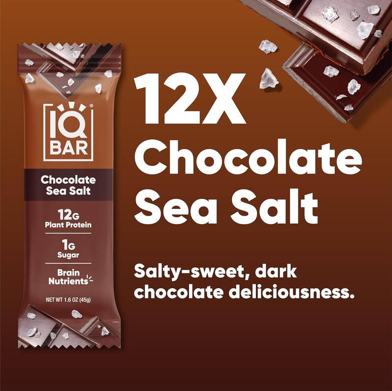 IQBAR Chocolate Sea Salt Bar 1.6oz