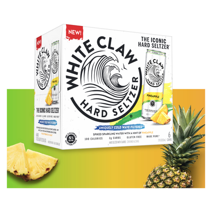 White Claw Hard Seltzer Pineapple 6pk 12oz Cans