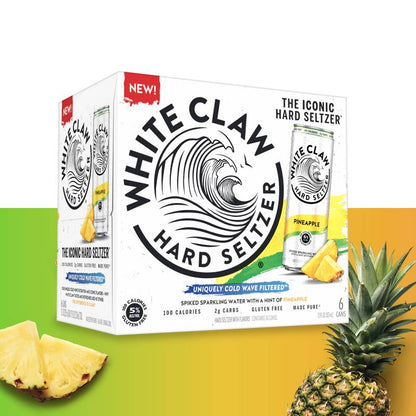 White Claw Hard Seltzer Pineapple 6pk 12oz Cans
