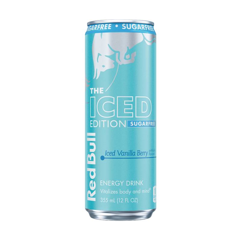 Red Bull Sugar Free Iced Vanilla Berry Energy Drink 12oz Can