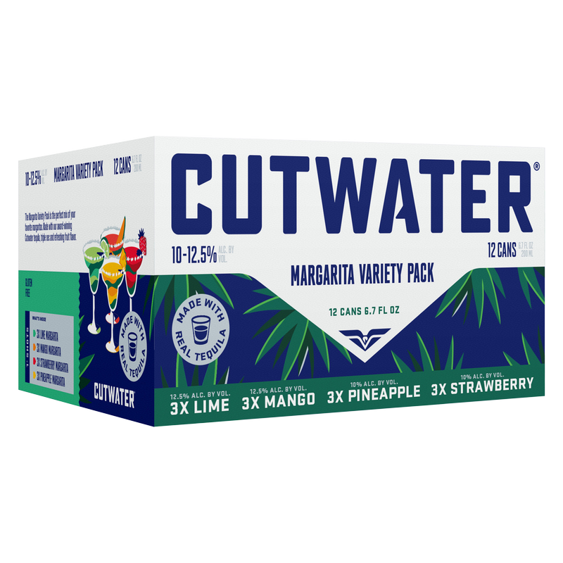 Cutwater Margarita Variety 12pk 200ml Can 1012 ABV BevMo!
