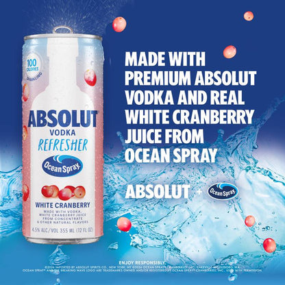 Absolut Vodka Refreshers Variety Pack 8pk 12oz Can