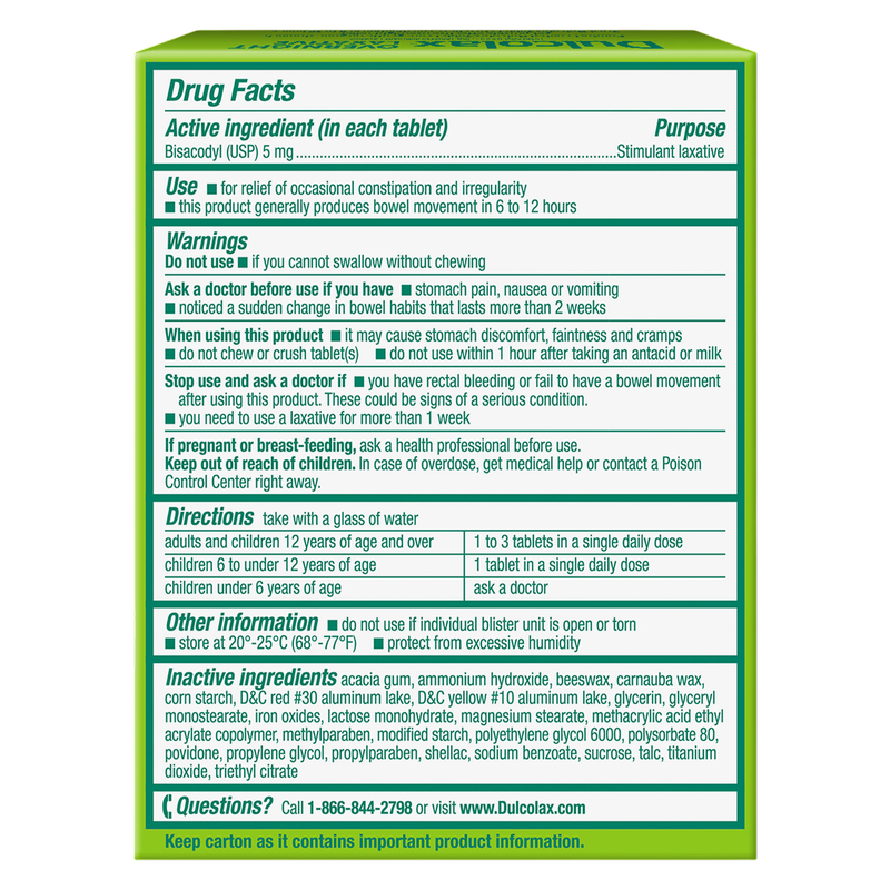 Dulcolax Laxative Tablets 10ct