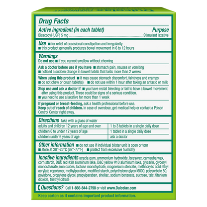 Dulcolax Laxative Tablets 10ct