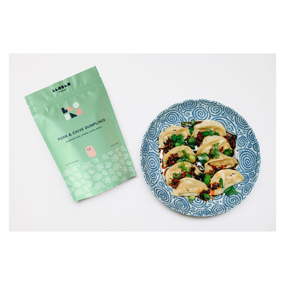 Laoban Dumplings Pork & Chive Frozen Dumplings 8oz