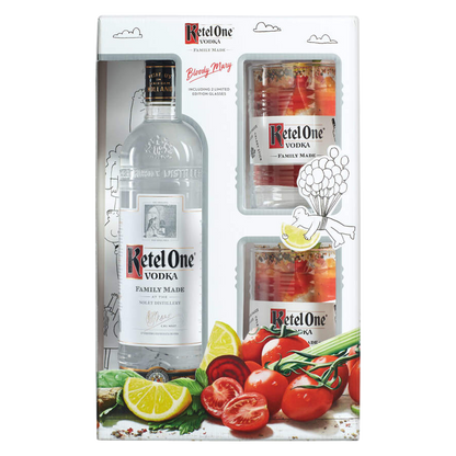 Ketel One Vodka Gift Set 750 ml (80 Proof)