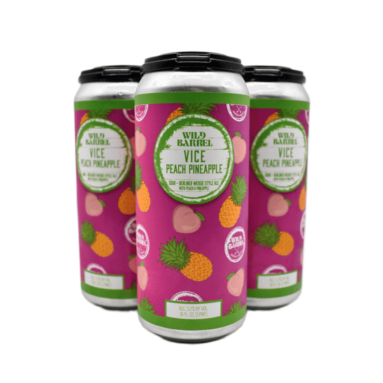 Wild Barrel Vice Peach PI 4pk 16oz Can 5.2% ABV