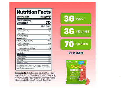 Shameless Gummies Wassup Watermelon 1.8oz