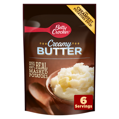 Betty Crocker Mashed Potatoes, Homestyle Creamy Butter 4.7oz