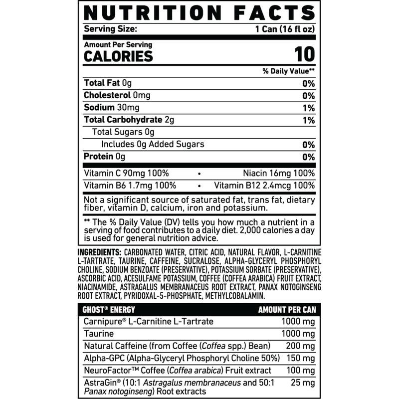 GHOST ENERGY Iced Tea Lemonade 16oz Can