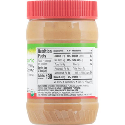 Wild Harvest Organic Creamy Peanut Butter Spread, 16oz.