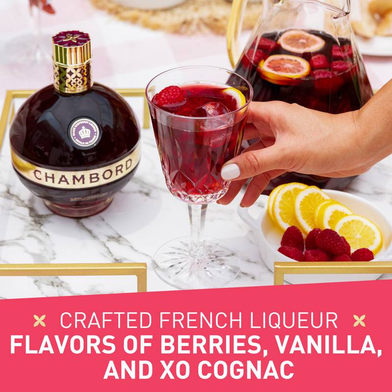 Chambord Black Raspberry Liqueur 700ml (33 proof) - Chambord – BevMo!