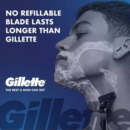 GilletteLabs Razor Blade Refills, 4ct Razor Cartridges, Razor Refills for Men Compatible with GilletteLabs Exfoliating Bar Razor and Heated Razor
