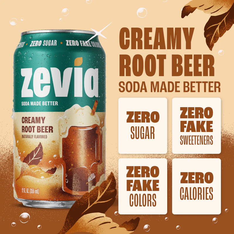 Zevia Root Beer 6pk 12oz Can