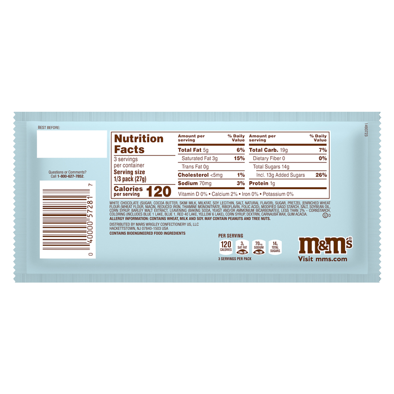 M&M’s Pretzel Snowballs Share Size 2.83oz