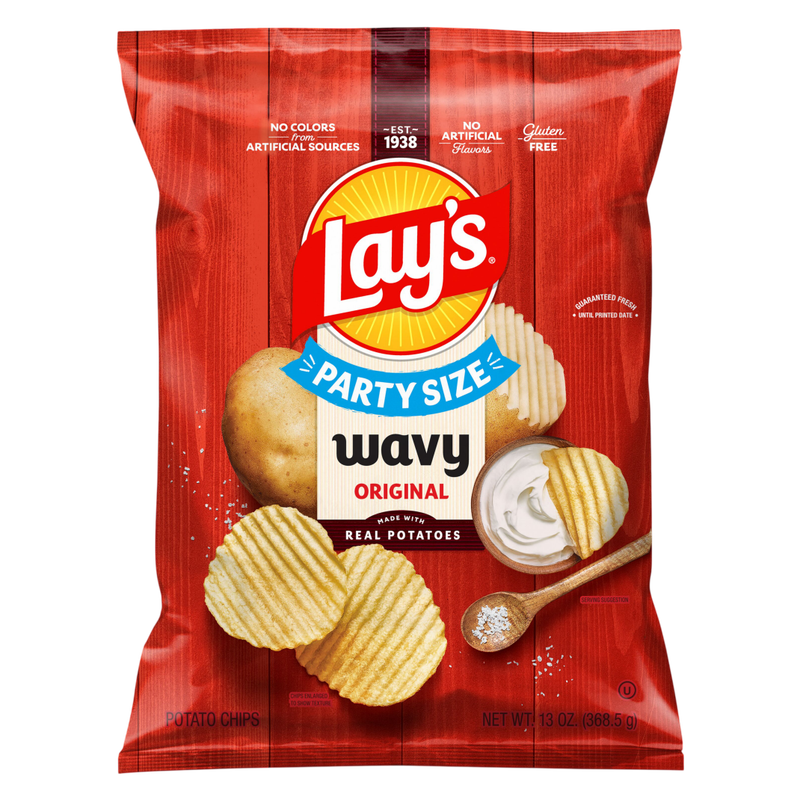 Lay's Wavy Original Potato Chips 13oz