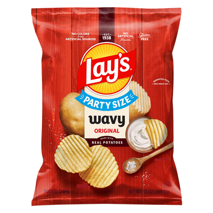Lay's Wavy Original Potato Chips 13oz
