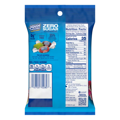 Jolly Rancher Zero Sugar Hard Candy, 3.6 oz