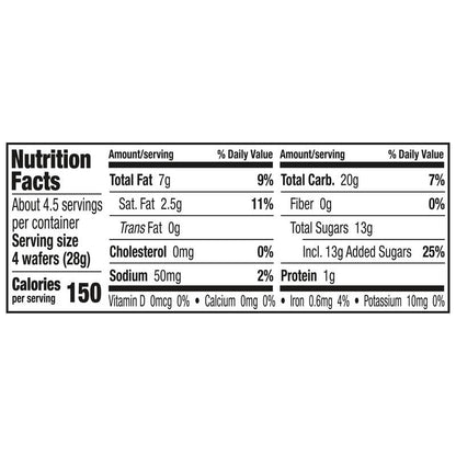 Keebler Vanilla Sugar Wafers, King Size,  4.4 oz
