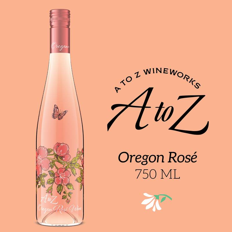 A to Z Wineworks Oregon Rosé Wine, 750 mL Bottle - A to Z