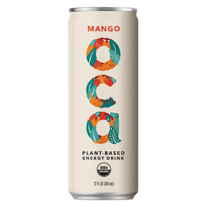 Oca Mango Plant Based Energy Drink 12oz Can