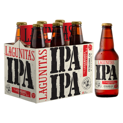 Lagunitas IPA, 6 Pack, 12 fl. oz. Bottles