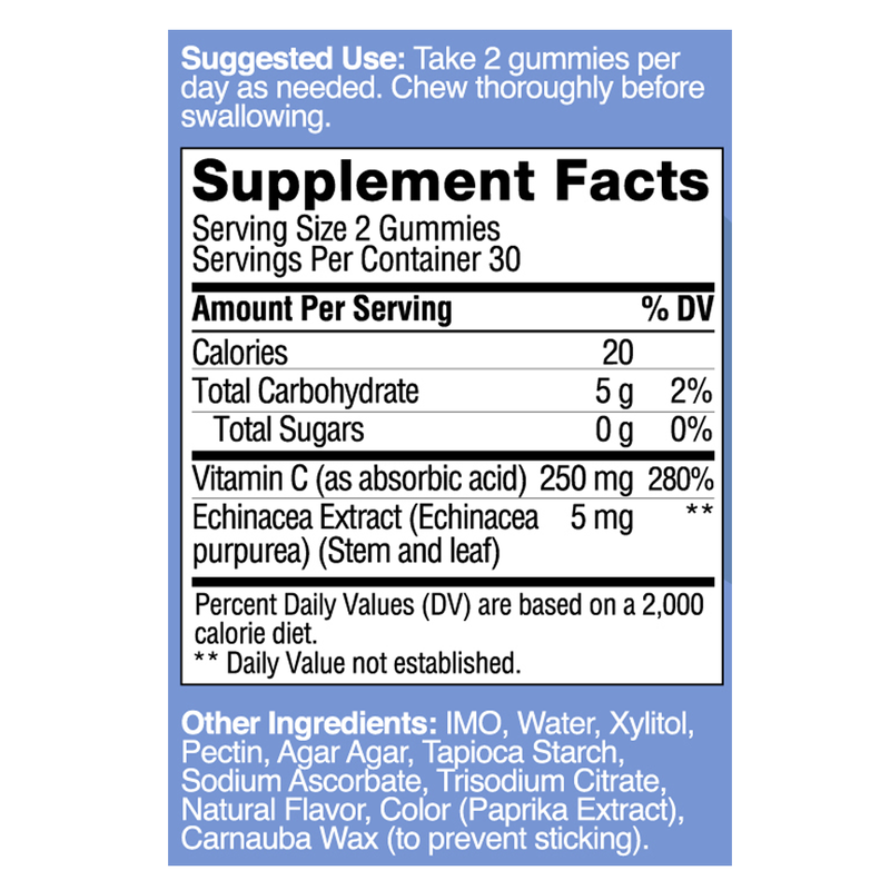 Yums Vitamins Sugar Free Vitamin C Gummies 60ct