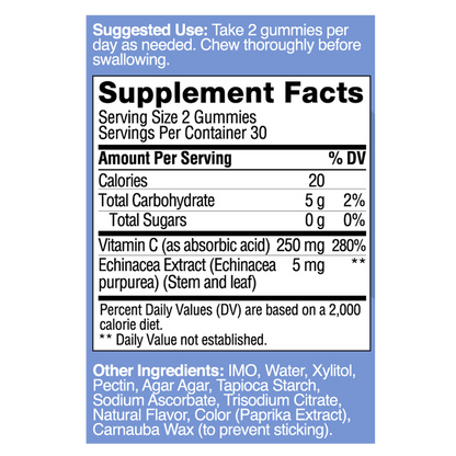 Yums Vitamins Sugar Free Vitamin C Gummies 60ct