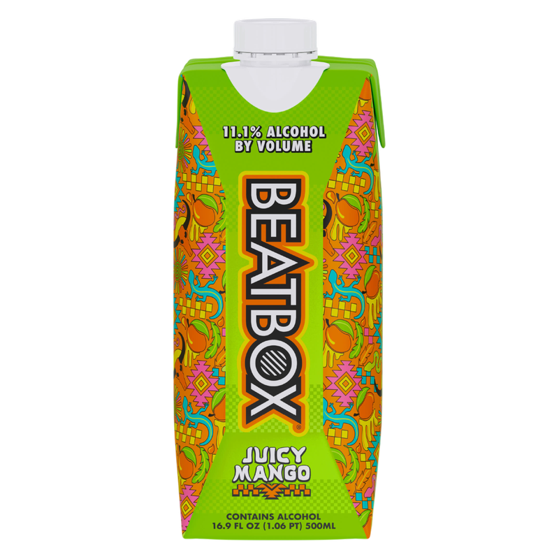 BeatBox Juicy Mango 500ml 11.1% ABV Wine Party Punch