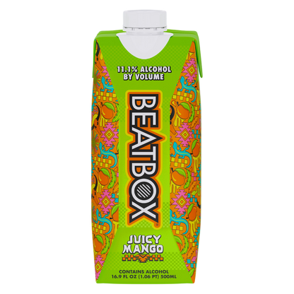 BeatBox Juicy Mango 500ml 11.1% ABV Wine Party Punch