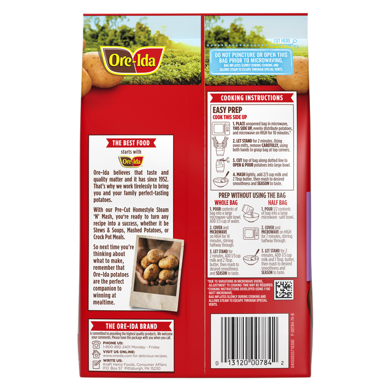 Ore Ida Steam & Mash Mashed Potatoes 12oz