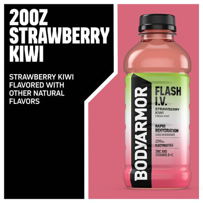 BODYARMOR FLASH I.V. Strawberry Kiwi 20oz Btl