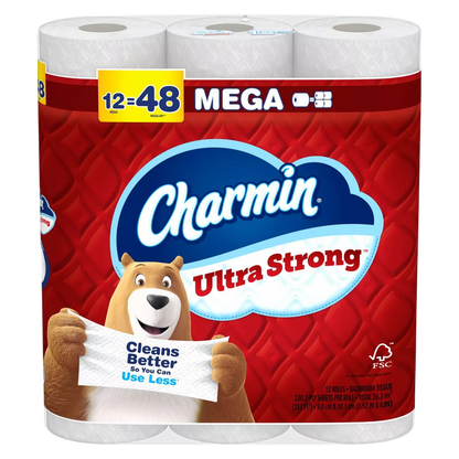 Charmin 12ct Ultra Strong Toilet Paper Mega Rolls