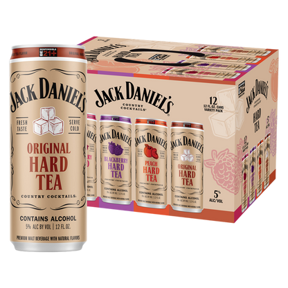 Jack Daniel's Hard Tea 12pk 12oz Can 5% ABV - Jack Daniel's – BevMo!