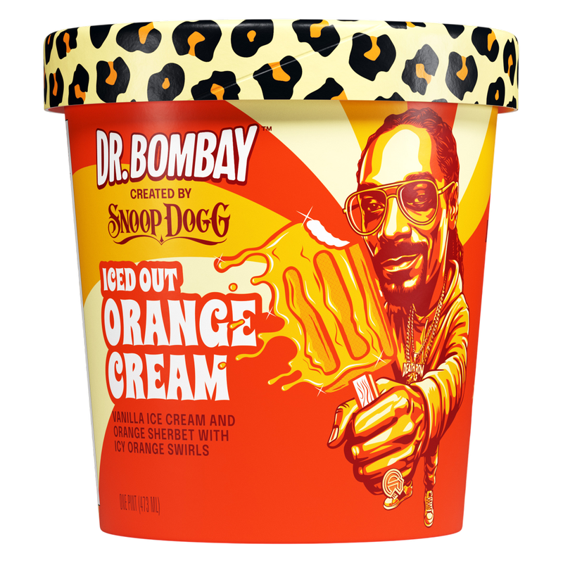 Dr. Bombay Iced Out Orange Cream Ice Cream Pint