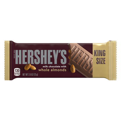 Hershey's Milk Chocolate with Almonds Bar King Size 2.6oz