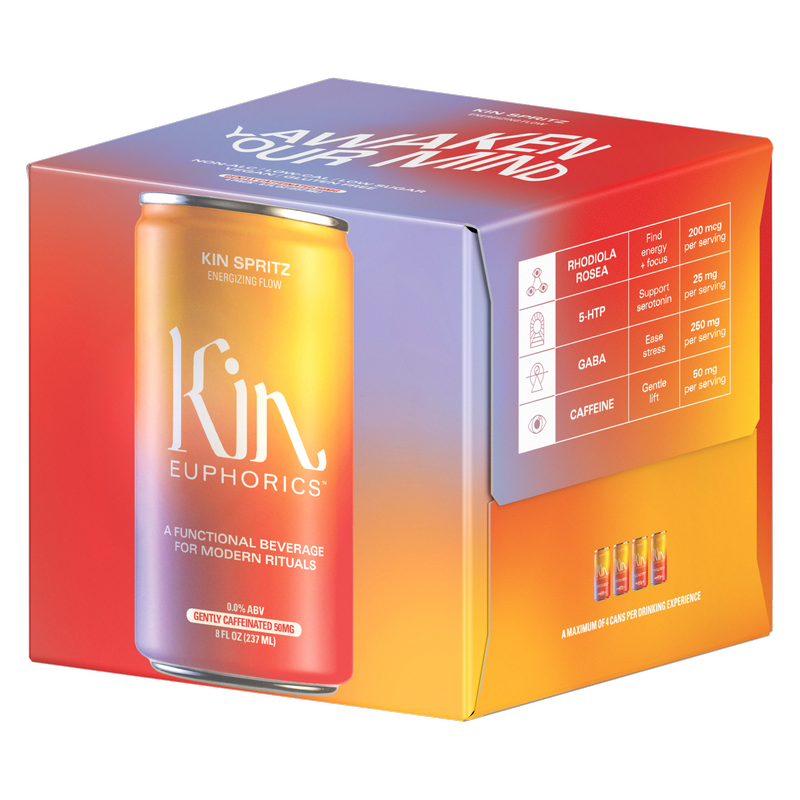 Kin Mocktail Can Kin Spritz 4pk 8oz Can - Kin Euphorics – BevMo!