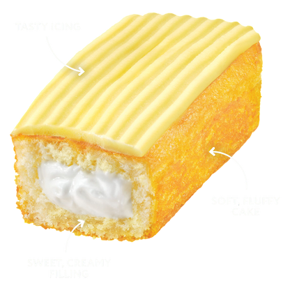 Hostess Iced Vanilla Artificially Flavored Zingers Single Serve 3.81oz