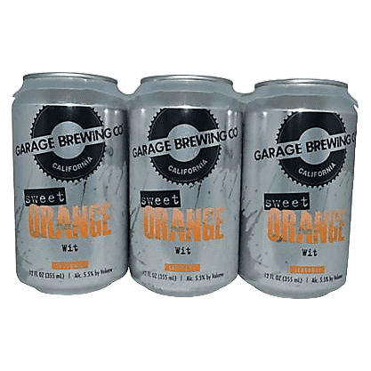 Garage Brewing Sweet Orange Wit 6pk 12oz Can